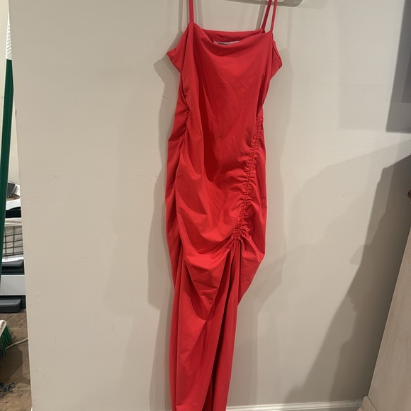 228 Susana Monaco Women's Pink‎ Sleeveless Body-Con Midi Dress Size medium - Picture 3 of 8